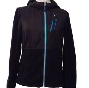 -- Free Country Black Jacket with Teal Highlights Women's Size Small